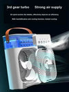 New 3 In 1 Portable Air Cooler Fan With Humidifier & 7-Color Led Night Light