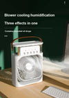 New 3 In 1 Portable Air Cooler Fan With Humidifier & 7-Color Led Night Light