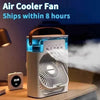 Compact 3 in 1 portable air cooler with fan and humidifier