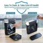 Compact 3 in 1 portable air cooler with USB power and 7-color LED light