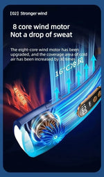 TouchBreeze neck fan bladeless hands-free portable cooling device
