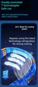 TouchBreeze neck fan bladeless hands-free portable cooling device